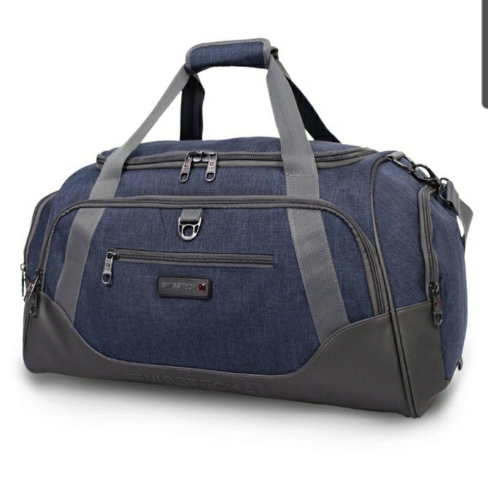NWT SwissTech Excursion Blue 24" Travel Duffel Bag (10.5" x 24" x 12")